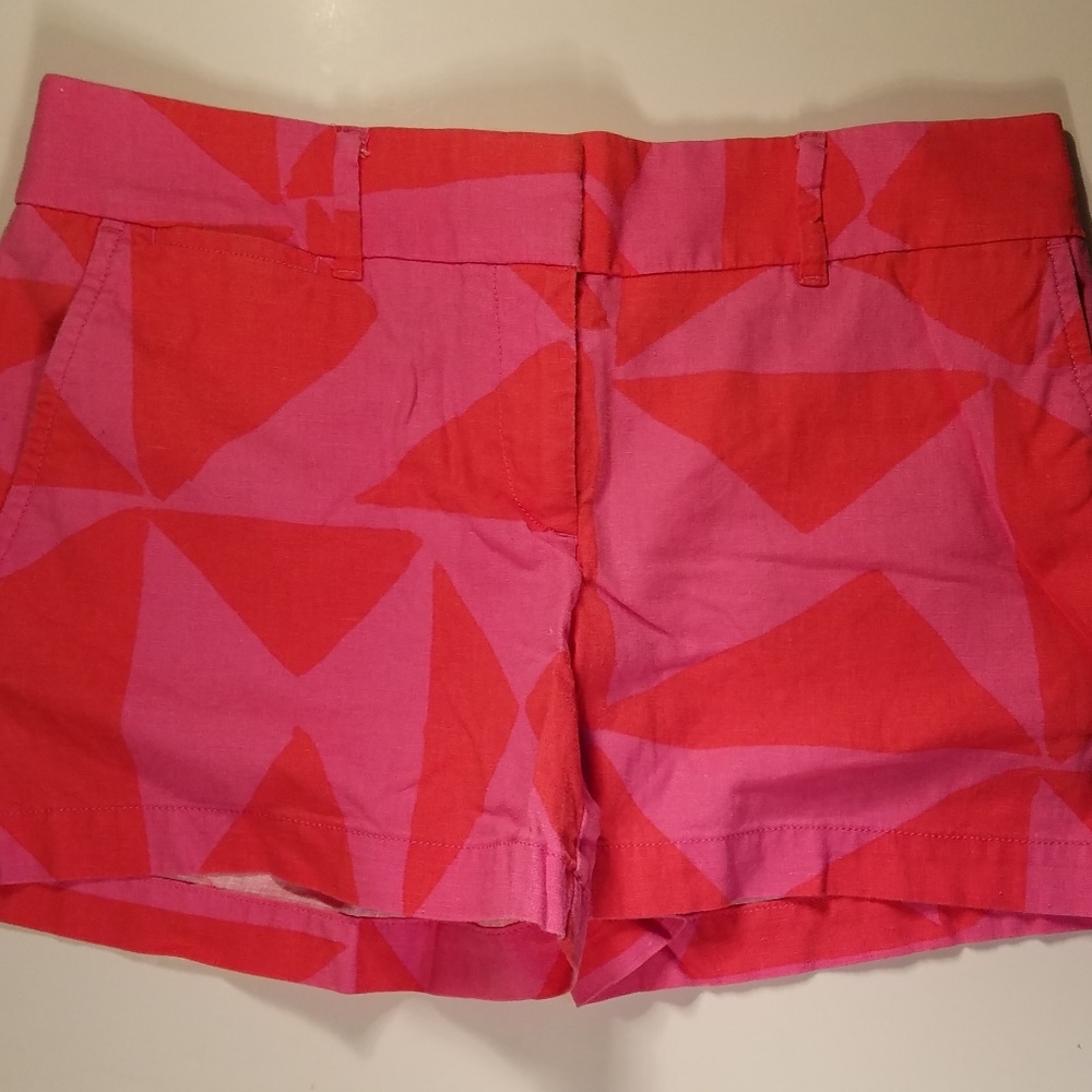 Loft Riviera Shorts Linen/Cotton Pink Red B5
